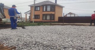 Подсыпка земельного участка в Валуйках в октябре